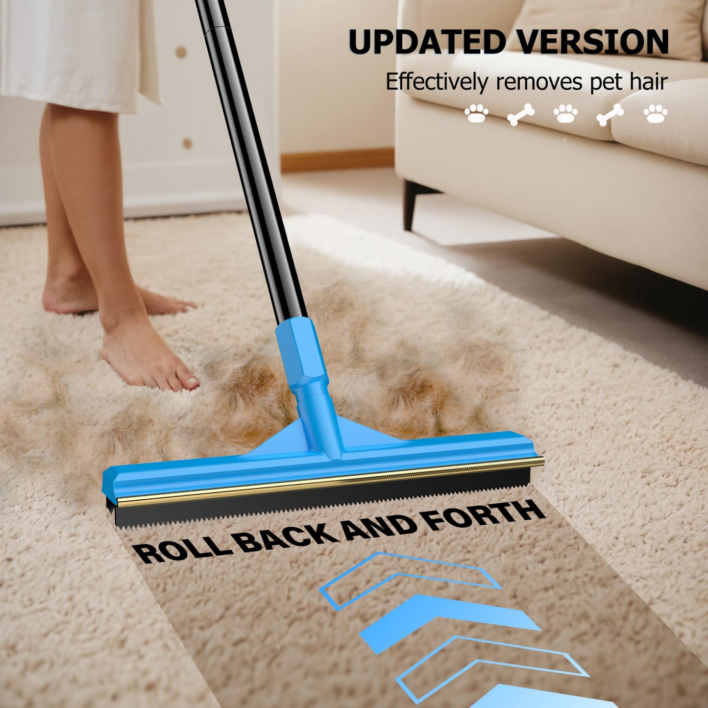Pet Hair Carpet Broom