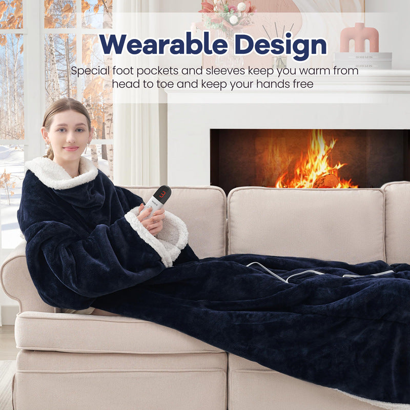 Cross-border Best-selling Wearable Electric Blanket, Smart Constant Temperature, Washable Carbon Fiber Heating Electric Blanket, Customized