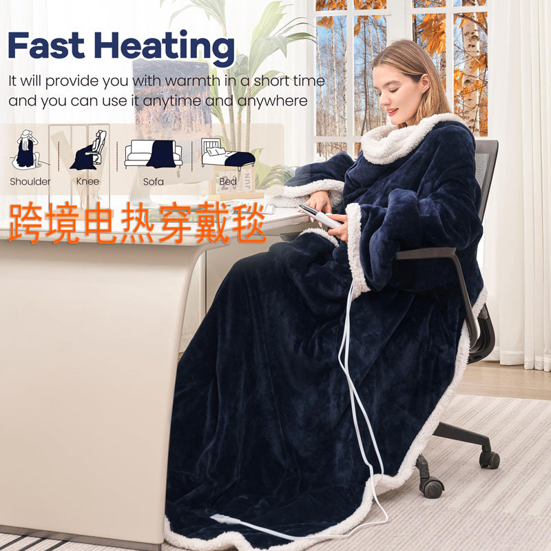 Cross-border Best-selling Wearable Electric Blanket, Smart Constant Temperature, Washable Carbon Fiber Heating Electric Blanket, Customized