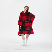 Red and black large plaid