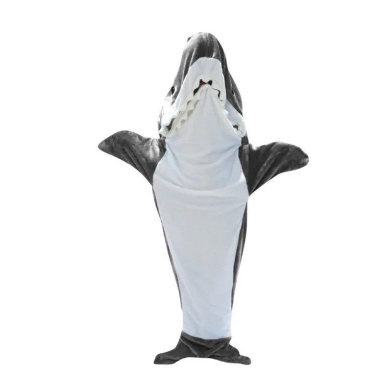 Cross-border New Shark Sleeping Bag Shark Blanket Air-conditioning Blanket Flannel Super Soft Outer Wearing Mixed Batch