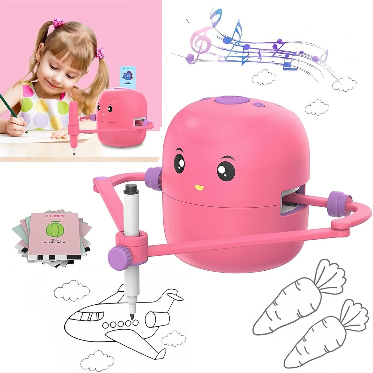 Magic Drawing Robot for Kids – Trace & Learn Art Machine