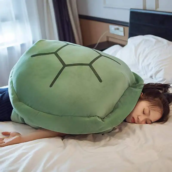 Turtle Shell Plush Pillow – Wearable Soft Toy for Everyone. 🐢